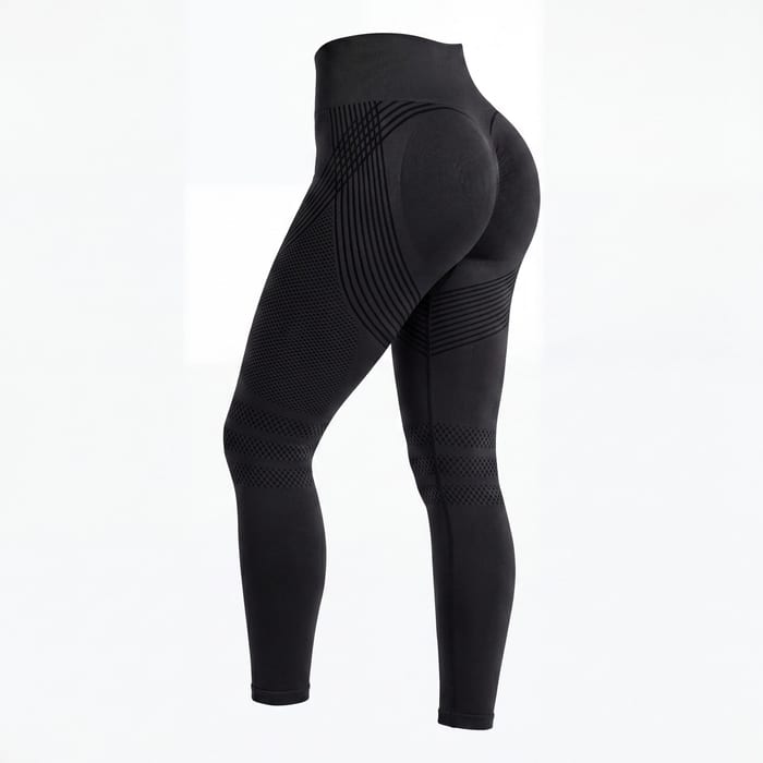 The black CelluFit Sculpt Legging from the side