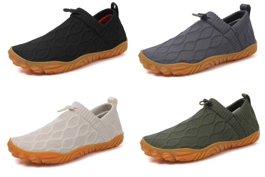 StrideFlex in black, grey, off-white and olive